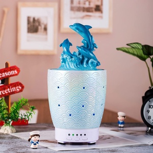 Dễ Thương Phổ Biến Trẻ Em Phong Cách Nhựa Cá Heo Hình Dạng Điện Hương Thơm Khuếch Tán Siêu Âm Với <span class=keywords><strong>LED</strong></span> Cho Nhà - Product Image 2