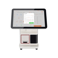 Sistema POS Todo en Uno con Pantalla Táctil de 15.6 Pulgadas, Terminal de Caja Registradora con WIFI Integrado, Impresora de 58 mm para Negocios de Supermercados y Tiendas de Comestibles