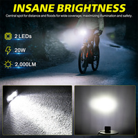 Mini phare antibrouillard 3 pouces 20W LED pour moto, vélo électrique, Surron LBX Talaris Segway