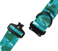 Collar para Perro Resistente y Duradero, con Diseño Sólido y Acolchado, de Nailon Táctico, con Hebilla Metálica de Liberación Rápida y Forro Interior Suave