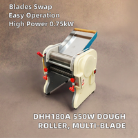 DHH180A Nouvelle machine à rouler la pâte semi-automatique 550W avec lames interchangeables pour pâtes, nouilles et feuilles de pâtisserie