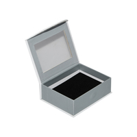 Boîte cadeau de luxe personnalisée en forme de livre magnétique, faite à la main, avec revêtement UV recyclable, vernissage, fenêtre transparente et insert en mousse