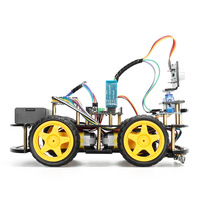 Compatible avec le contrôle Bluetooth ATmega328P Obstacle Avoidance & Line Tracking STEM Learning Arduino UNO Smart Car Robot Kit