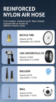 Démarreur de Voiture Professionnel 1000A de Pointe 8000mAh avec Compresseur d'Air et Batterie Externe pour Urgences Automobiles OEM ODM
