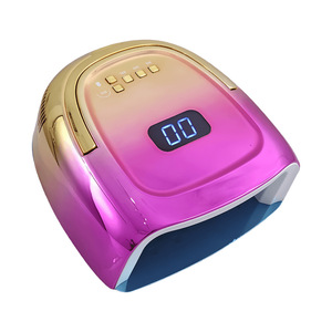 Lampe à ongles UV LED sans fil 60W à dégradé de couleurs, séchoir portable pour vernis gel, équipement de durcissement rechargeable pour salon - Product Image 3