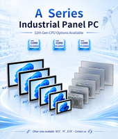 Mini PC con Pantalla, Panel PC Industrial Intel de 12.ª Generación, Computadora Táctil sin Ventilador con COM, LAN, USB para Automatización Industrial HMI