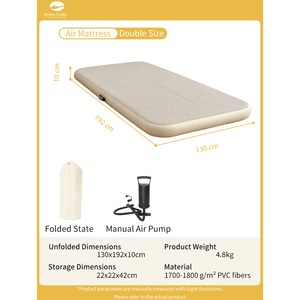 Materassino da Campeggio Gonfiabile Drop Stitch, Materasso ad Aria con Supporto Rigido 7 PSI, Gonfiaggio Rapido, Letto Portatile <span class=keywords><strong>per</strong></span> Tenda e Auto - Product Image 6