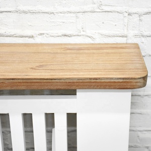 Lukcywind, cubierta de <span class=keywords><strong>radiador</strong></span> blanca de madera maciza antigua moderna, cubierta de calefacción blanca, gabinete para sala de estar y oficina en casa - Product Image 4
