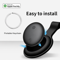 Fonctionne avec Apple Find My et Google Find My Device, batterie CR2032 remplaçable, traceur BLE, double système, étanche, anti-perte.