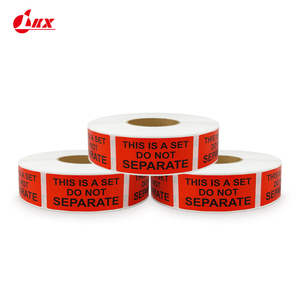Red Fragile Warning Stickers Breakable Glass Caution <b>Labels</b> Self Adhesive Warehouse Packaging Warning Tags for Shipping - Product Image 2