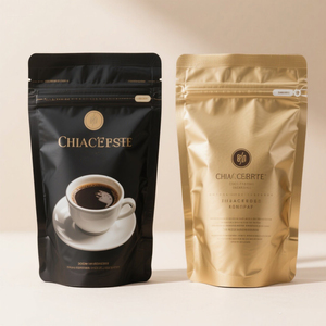 Sacs à café personnalisés en usine avec valve et fermeture éclair sacs à café avec valve à sens unique Bolsas Para Caf - Product Image 2