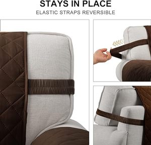 The Original <strong>Sofa</strong> Shield Reversible Furniture Protector, Features Elastic Strap Meeting or <strong>Bed</strong> Room Home <strong>Sofa</strong> Chair <strong>Cover</strong> - Product Image 3