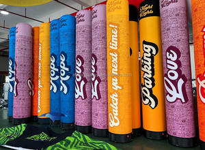 عمود إعلان شعار مطبوع مخصص أعمدة ترويج محكمة الغلق لفعاليات المعرض التجاري والسباق وسباق الماراثون - Product Image 4