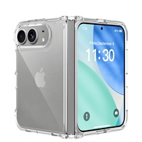 Étui pour iPhone Duo 18 Fold, film en verre transparent anti-jaunissement, résistant aux chocs, anti-traces de doigts, coussin d'air