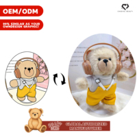 Teddy ISLAND Fabricant agréé au niveau mondial, jouet en peluche doux personnalisé, design mignon, tissu en coton