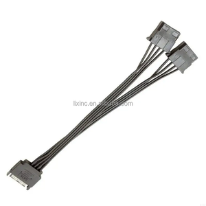 PC server Computer Hard SATA 15pin 1 maschio-Ido 4pin femmina grande Splitter cavo di alimentazione disco rigido cavo di prolunga 21.5cm - Product Image 2