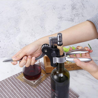 Kit de tire-bouchon à vin rouge Ouvre-bouteille de vin Tire-bouchon Set Niveau avec Kit d'outils pour le vin Accessoire de boîte-cadeau