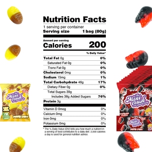 Caja de Dulces Suecos Mixtos: Pequeños Ovalados, <span class=keywords><strong>Calaveras</strong></span>, Sabor Toffee Agridulce, Gomitas Suecas Masticables - Product Image 6