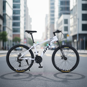 Bicicleta de Montaña de 26 Pulgadas al por Mayor de Fábrica, Frenos de Disco Dobles, Horquilla de Suspensión, Cuadro de Acero de Alto <span class=keywords><strong>Carbono</strong></span>, 24 Velocidades - Product Image 6