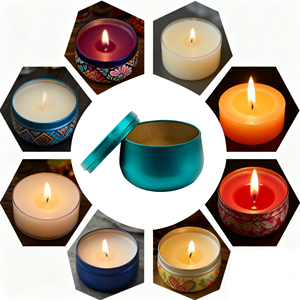 Boîtes rondes pour bougies, petits pots ronds pour bougies, boîtes en métal, contenants, rangement pour bijoux, pots cosmétiques de luxe, vente en gros personnalisée - Product Image 2