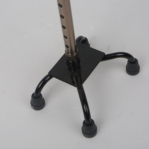 Bastón Telescópico de Cuatro Patas de Aleación de Aluminio Hepo, Altura Ajustable de 76.5-99.5 cm, para Personas Mayores y con Discapacidad - Product Image 2