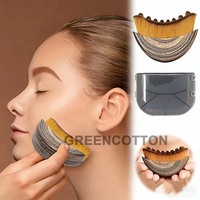 Brosse Faciale de Drainage Lymphatique Personnalisée pour Contour du Visage, Outil de Massage à Sec pour Brosse Faciale, Sculptant Menton et Mâchoire, Adaptée à la Peau
