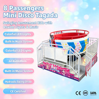 Attrazione da Luna Park Mini Disco Tagada per 8 Passeggeri, Giostra Oscillante Certificata CE IAAPA