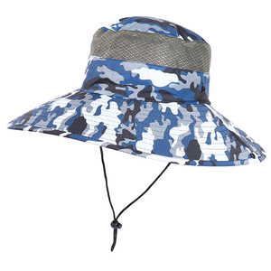 Wide Brimmed Bucket <b>Hat</b> For Men Women Camouflage Breathable <b>Summer</b> Outdoor Sun Protection <b>Hat</b> 56-58Cm - Product Image 5