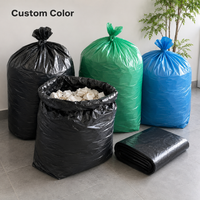 Sacs poubelles industriels transparents TIANFENG résistants aux déchirures, en LDPE épais, très résistants, 50g, pour usage domestique et nettoyage d'entrepôts
