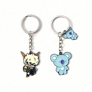 Porte-clés en alliage de zinc personnalisé avec motif d'animal cheval, cadeau promotionnel, logo personnalisé, porte-clés en émail doux - Product Image 4