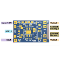 10 pièces/lot, batterie au lithium 18650 5V 1A, interface USB Mirco TYPE-C, module de charge TP4056