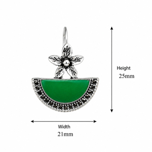Orecchini verdi bohémien con design floreale, orecchini pendenti, eleganti accessori di gioielleria vintage per donna - Product Image 5