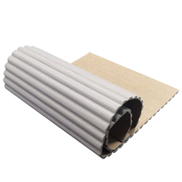 Panneaux muraux texturés 3D, peints d'une couche de peinture blanche, en MDF flexible