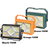 Lanterne solaire magnétique à panneau LED portable étanche Lampe de camping multifonctionnelle à chargement d'urgence pour l'extérieur