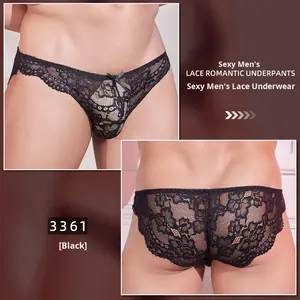 <span class=keywords><strong>Nouvelle</strong></span> mode, dentelle sexy, respirante, sous-vêtements pour hommes, soutien-gorge et culotte sexy <span class=keywords><strong>gay</strong></span>, respectueux de la peau, érotique, taille basse, nylon - Product Image 6
