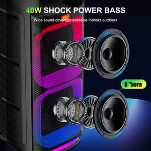 SING-E ZQS8281 Equipo <span class=keywords><strong>de</strong></span> Audio Multimedia Karaoke con Altavoz Dual <span class=keywords><strong>de</strong></span> 8 Pulgadas, Micrófono Inalámbrico, Subwoofer BT <span class=keywords><strong>de</strong></span> Alta Potencia - Product Image 5