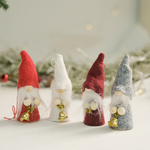 Pendentif <span class=keywords><strong>de</strong></span> Noël en peluche pour enfant, motif bonhomme <span class=keywords><strong>de</strong></span> neige ou Père Noël, idéal pour décorer le sapin <span class=keywords><strong>de</strong></span> Noël - Product Image 3