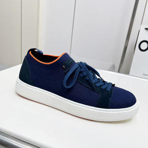 รองเท้าลำลองผู้ชายคุณภาพสูงขายส่งจากโรงงาน พื้นหนานุ่ม ระบายอากาศได้ดี ดีไซน์ถักแบบผสมผสาน สวมใส่สบาย ใช้งานได้หลากหลาย สไตล์ถุงเท้า - Product Image 1