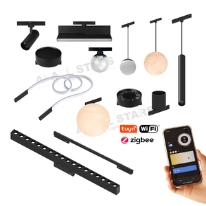 2 Fils Extrêmement Étroit 5mm Surface <span class=keywords><strong>Led</strong></span> Magnetic Track Lights Aluminum Magnetic Track Lights Rail System <span class=keywords><strong>Led</strong></span> Magnetic Light - Product Image 4