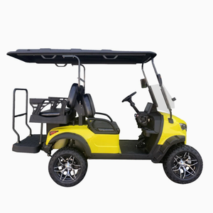 Voiturette de golf électrique 4 roues surélevée, homologuée pour la route en Chine, 2-8 places, batterie lithium, pour la chasse/le tourisme, 24 km/h, charge 300 kg, moteur 400W - Product Image 2