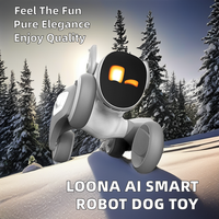 Intelligent Bureau AI Robot Jouet Émotionnel Dialogue Programmation Pet Compagnon En Plastique Intelligent Machine Chien Électronique Cadeau