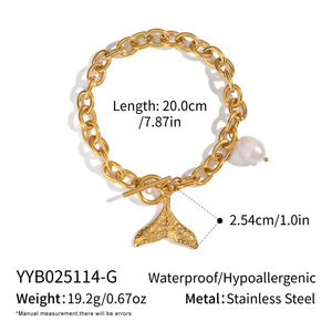 Pulseras <span class=keywords><strong>de</strong></span> Acero Inoxidable con <span class=keywords><strong>Perlas</strong></span>, Brazalete Vintage Retro Clásico para Mujer, Joyería al por Mayor - Product Image 3
