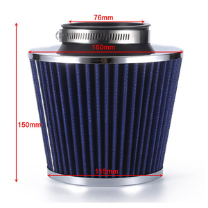 Filtre à air universel conique de 76 mm (3 pouces) en forme de champignon, à haut débit, lavable et réutilisable, pour admission d'air froid - Product Image 5