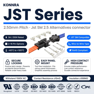 ชุดสายไฟรถยนต์แบบกำหนดเอง ขั้วต่อแบบ Cross <span class=keywords><strong>JST</strong></span> SM 2.5 มม. พร้อมระบบล็อคแน่นหนา ปลั๊กแบบแขวนได้ ผู้จัดจำหน่ายระดับท็อป 1 - Product Image 1