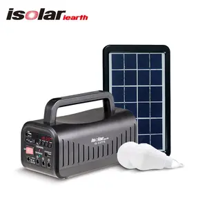 3w Dc 에너지 태양 조명 키트 태양 전지 패널 키트 미니 Usb 라디오 스피커 태양 전지 패널 키트 세트 홈