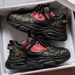 Nouvelles baskets montantes à lacets pour hommes, respirantes, en maille, à semelle épaisse, décontractées, à prix réduit, très demandées - Product Image 4
