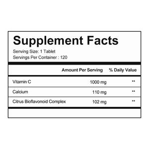 ビタミンC 1000mgコーティング錠 免疫サポート 抗酸化作用 肌の健康 高濃度アスコルビン酸 大人用 OEMプライベートラベル - Product Image 2