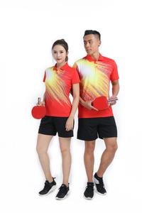 Polo de badminton personnalisé avec impression flamme, séchage rapide, anti-transpiration, respirant, uniforme sportif d'équipe, vente en gros, logo personnalisé - Product Image 6
