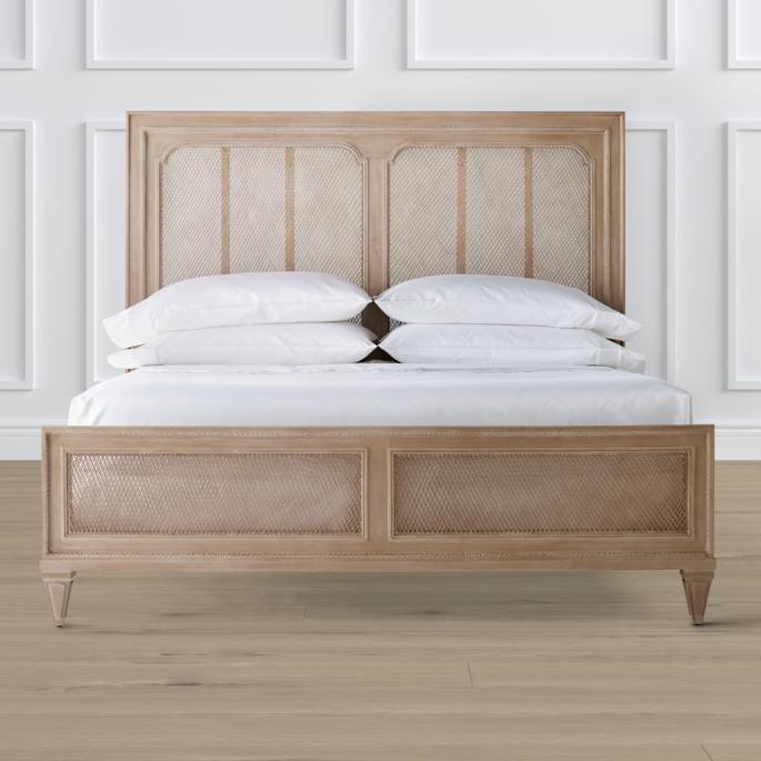 large luxury carpet villa living room bed room King/Queen size solid wooden high back with rope