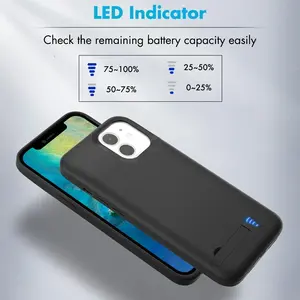 Étui de <span class=keywords><strong>batterie</strong></span> 10000 mAh pour <span class=keywords><strong>iPhone</strong></span> 17 Pro Max 16 15 Pro 14 Plus 13 12 Mini 11 X XR XS 6 6S <span class=keywords><strong>7</strong></span> 8 SE 2020, chargeur, <span class=keywords><strong>batterie</strong></span> externe - Product Image 2